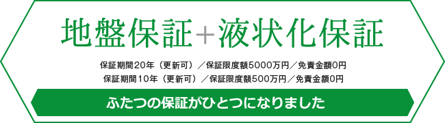 地盤保証+液状化保証